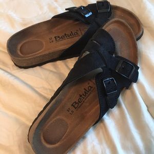Black Birkenstock Slippers